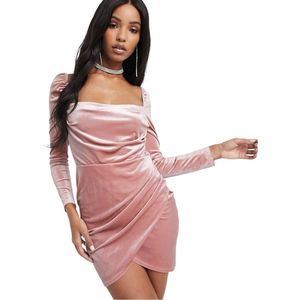 Pink Velvet Velvet Dress 